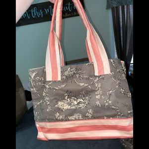 WILLA J TOILE SMALL SPORTS TOTE BAG
